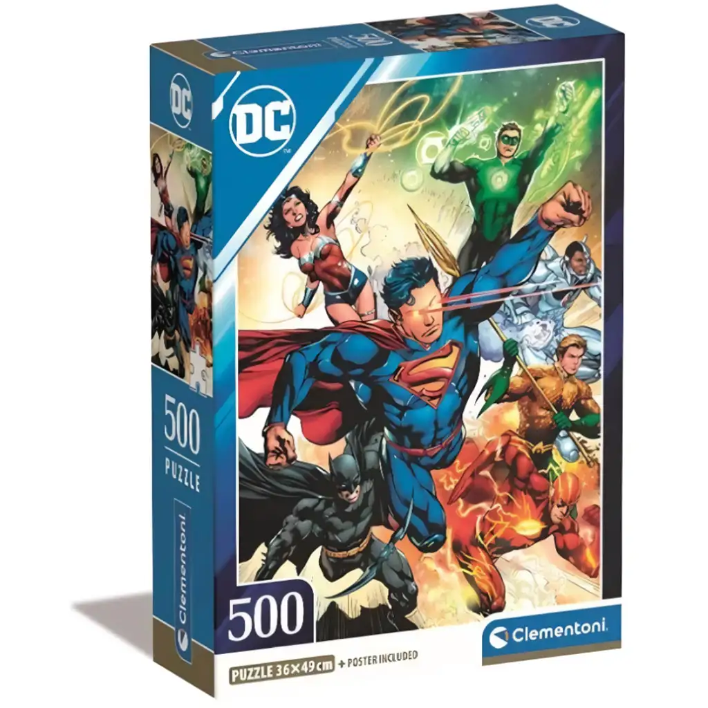 Висококачествена колекция - DC Comic 500 части пъзел - Clementoni изображение 1