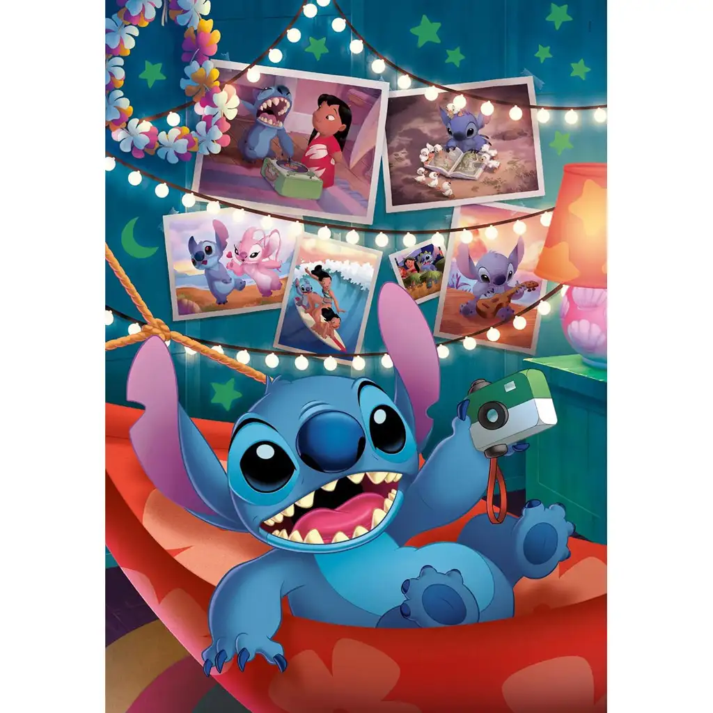 Висококачествена колекция Disney Stitch 1000 части пъзел - Clementoni изображение 2