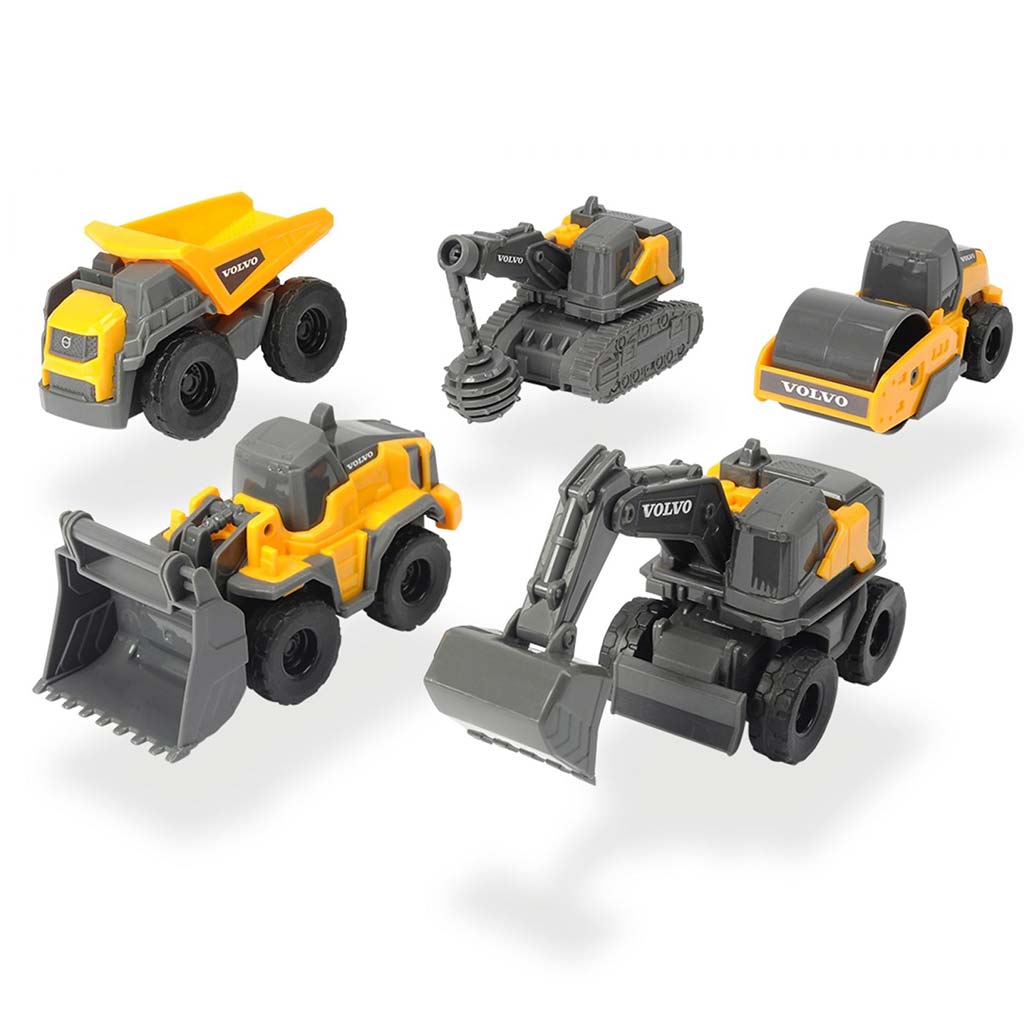 Volvo мини строителни машини 5бр. комплект - Dickie Toys изображение 2