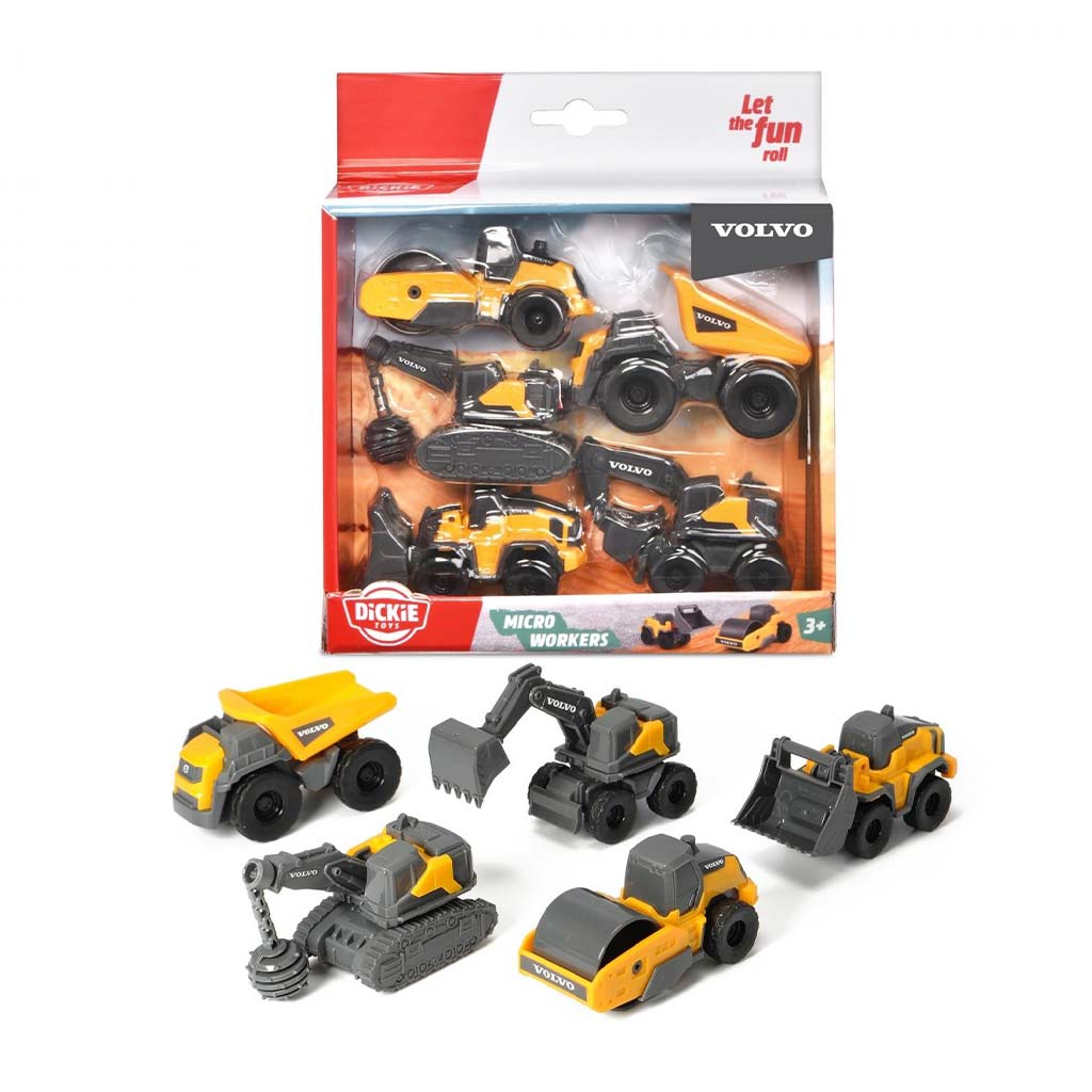 Volvo мини строителни машини 5бр. комплект - Dickie Toys изображение 1