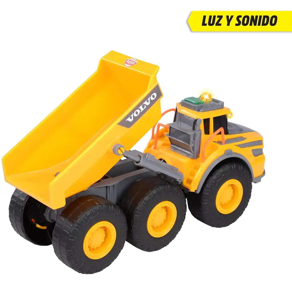 Volvo самосвал с ефекти на светлина и звук 23см - Dickie Toys изображение 3