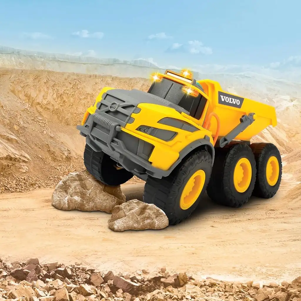 Volvo самосвал с ефекти на светлина и звук 23см - Dickie Toys изображение 5