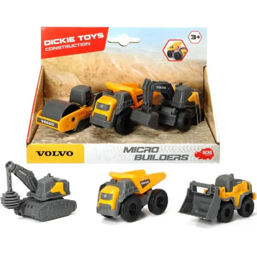 Volvo строителни машини 3бр. комплект в два варианта - Dickie Toys изображение 1