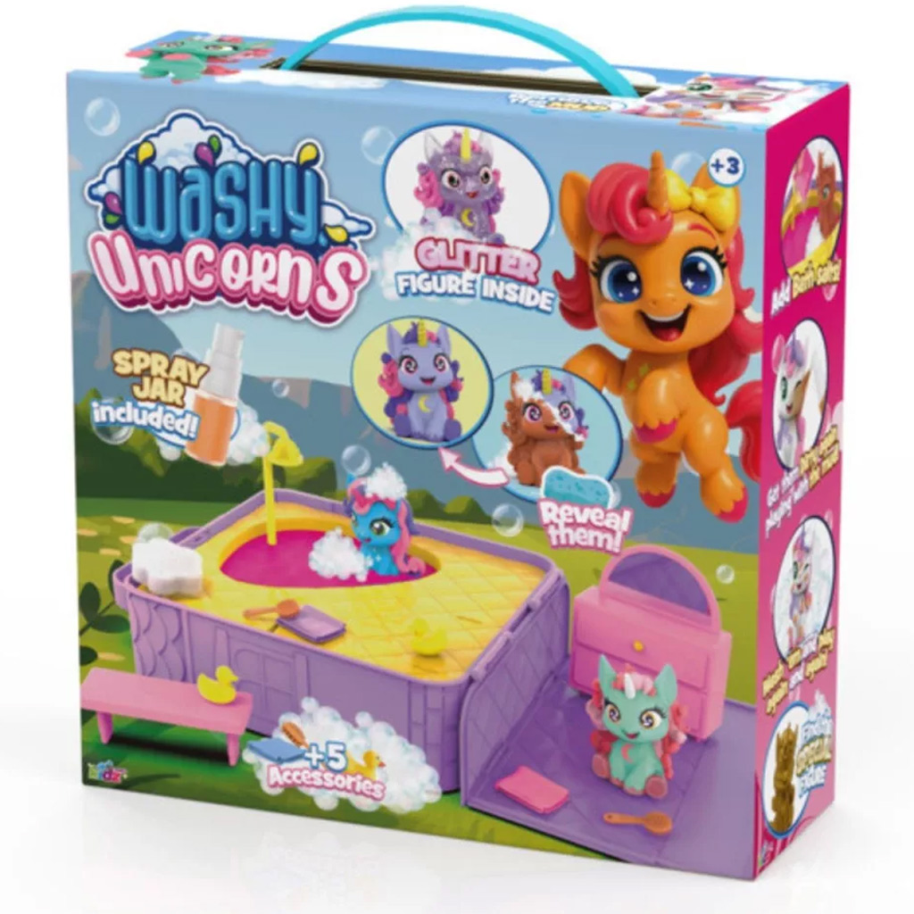 Washy Friends: Color Reveal Панчосал уникорни с джакузи изображение 1