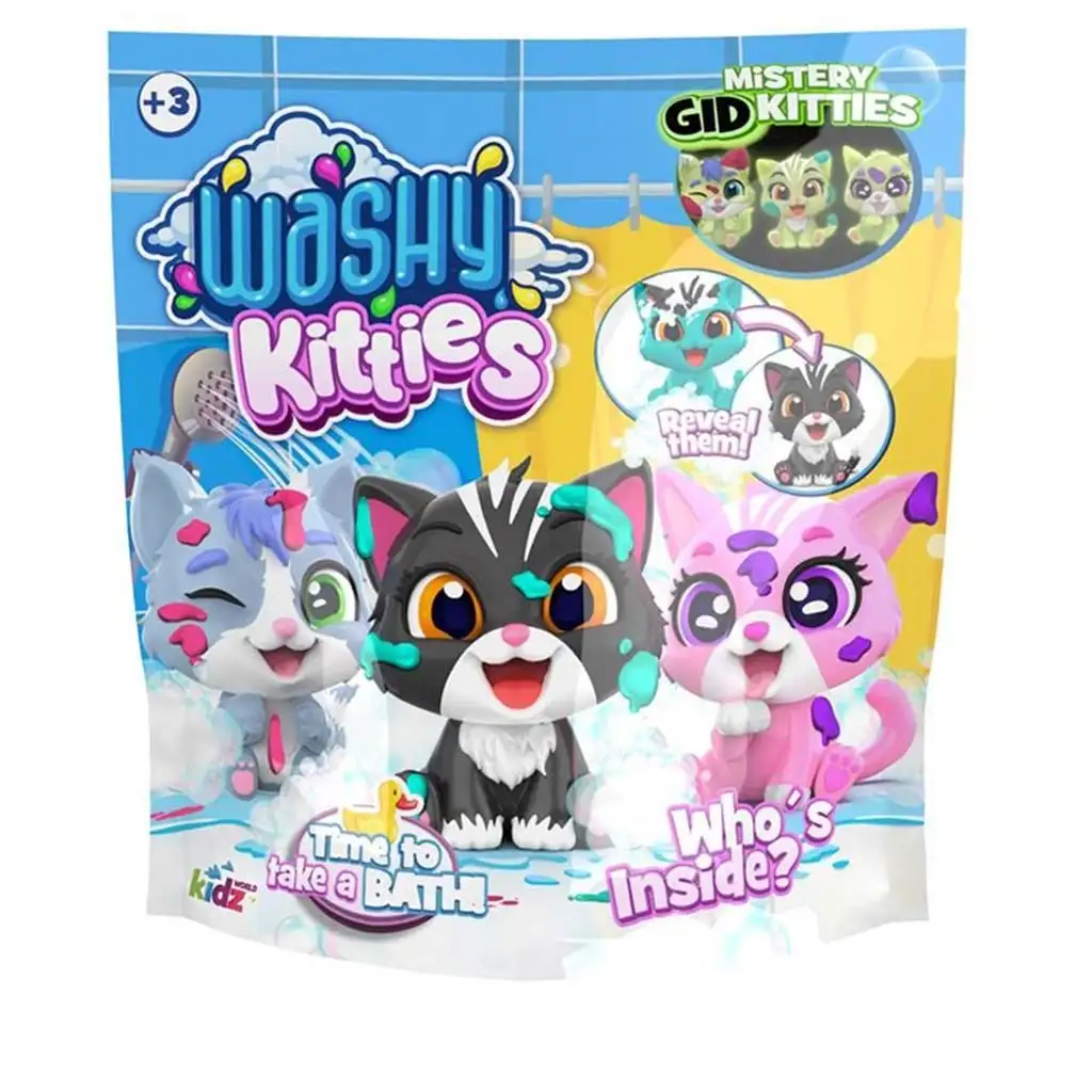 Washy Friends: Color Reveal Панчосни котенца изненада в пакетче 1бр изображение 1