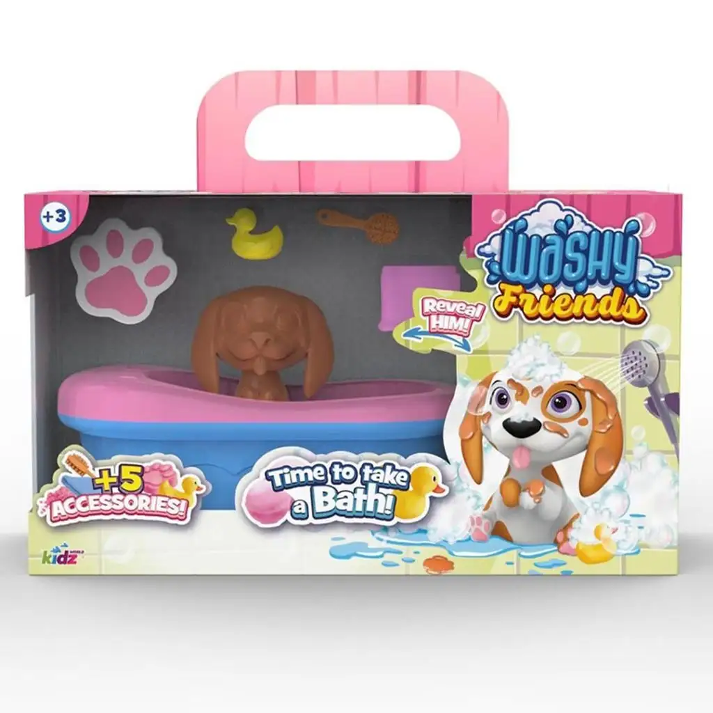 Washy Friends: Color Reveal паничка Beagle кученце с вана и аксесоари изображение 1