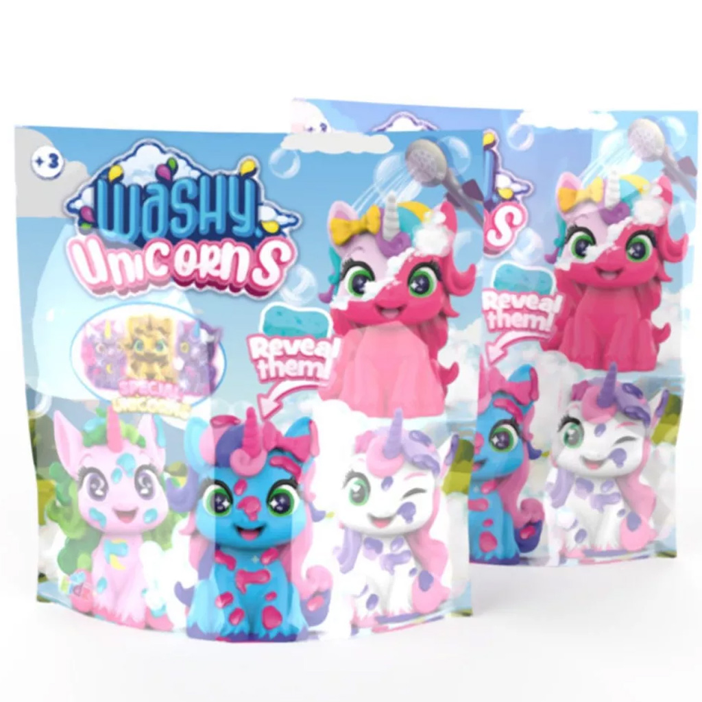 Washy Friends: Color Reveal Пончо уникорни изненада фигура - множество варианти изображение 2