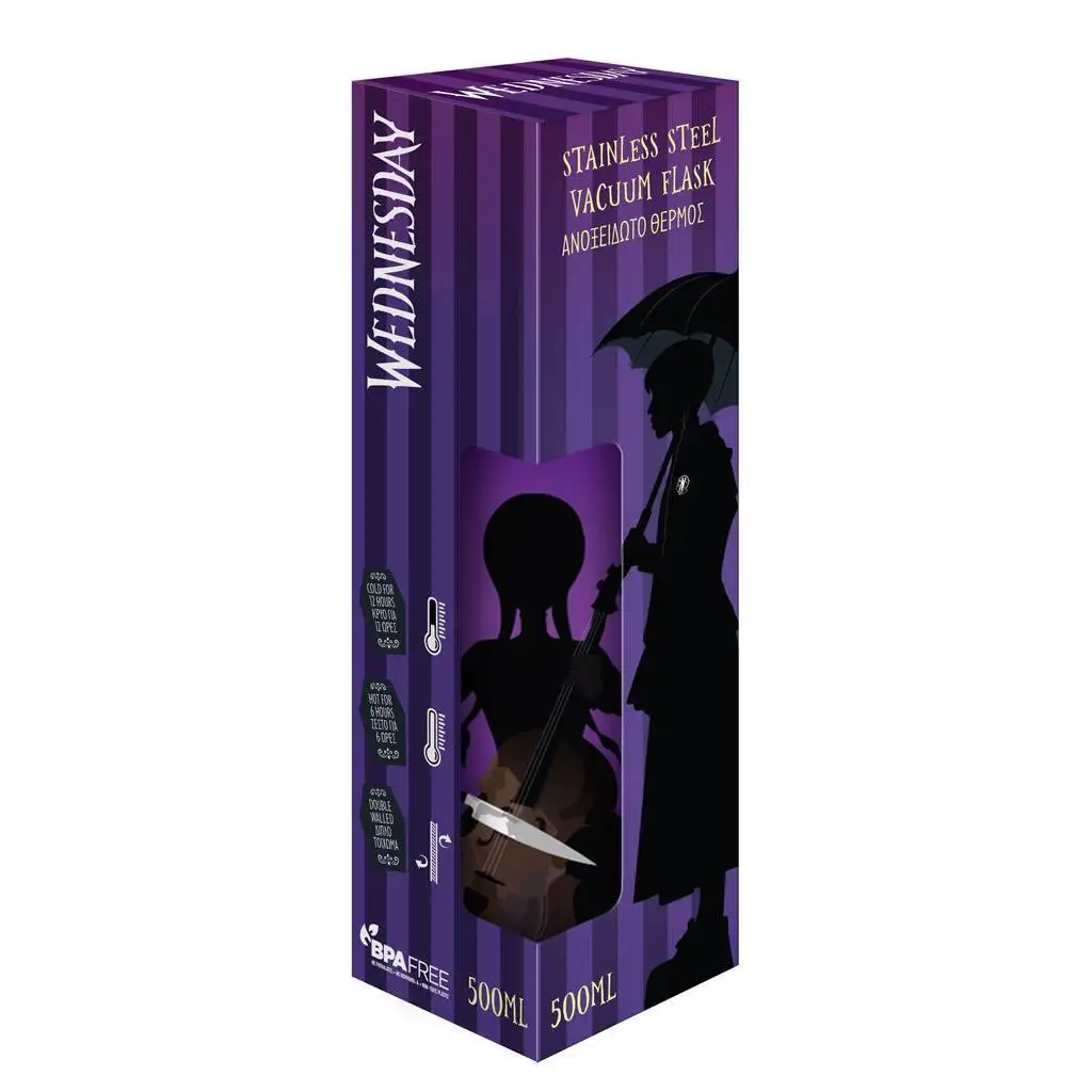 Wednesday неръждаема стоманена бутилка 500ml изображение 1