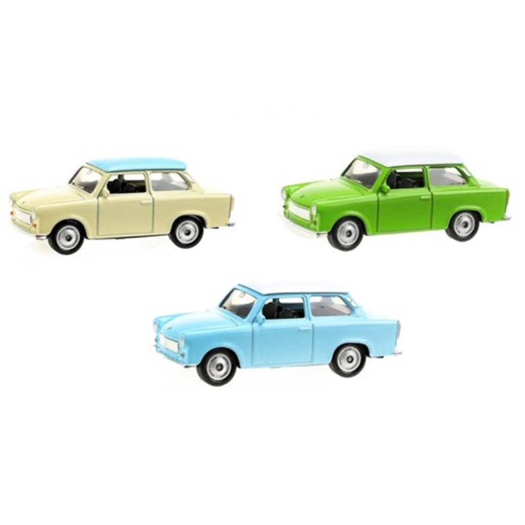 Welly: Модел на метална кола Trabant в различни варианти 1/64 изображение 1