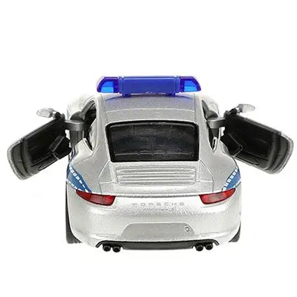 Welly: Porsche 911 полицейски метален автомобилен модел 11 см изображение 3