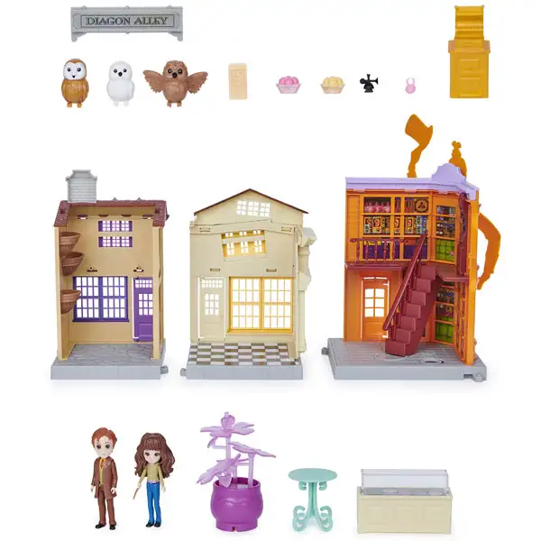 Wizarding World: Harry Potter Magical Minis Абсал улица игрален комплект - Spin Master изображение 3