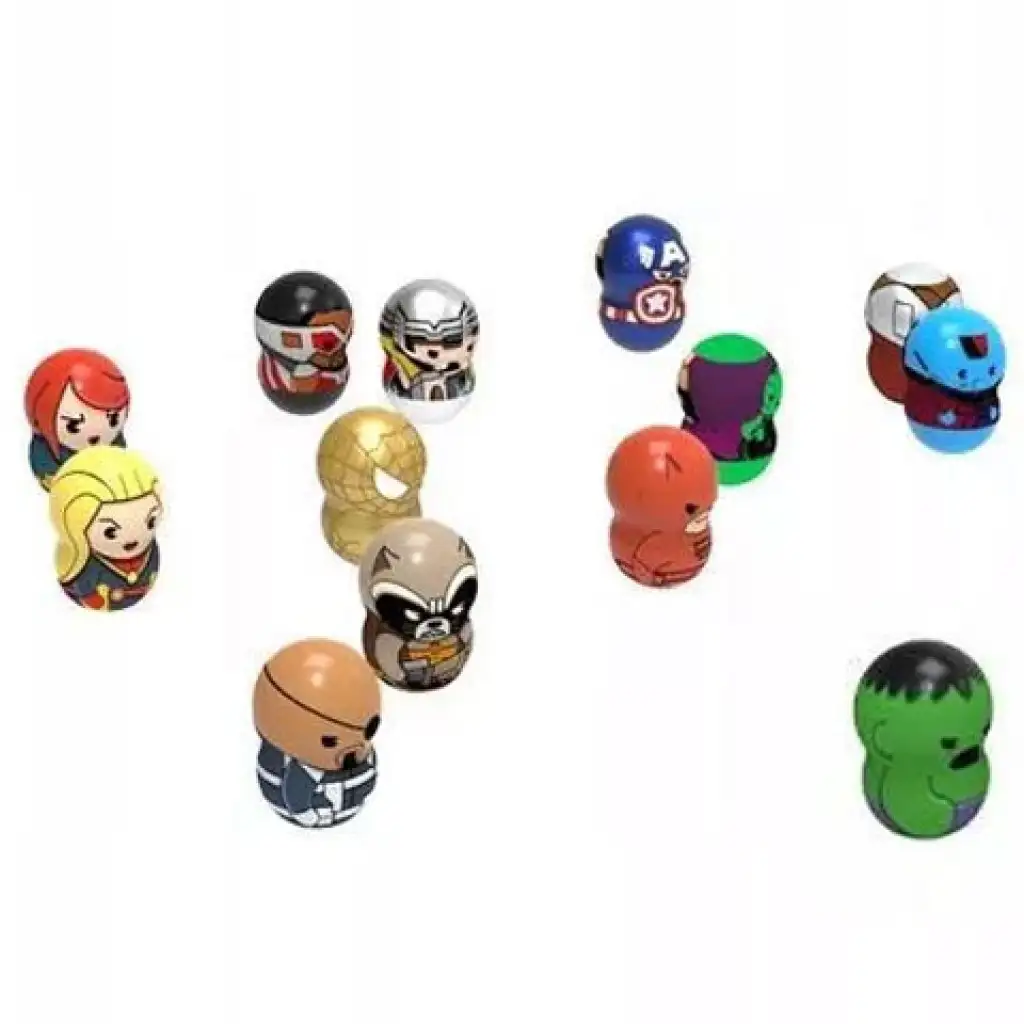 Wooblies Marvel комплект с изстрелвачка 2бр. изображение 2