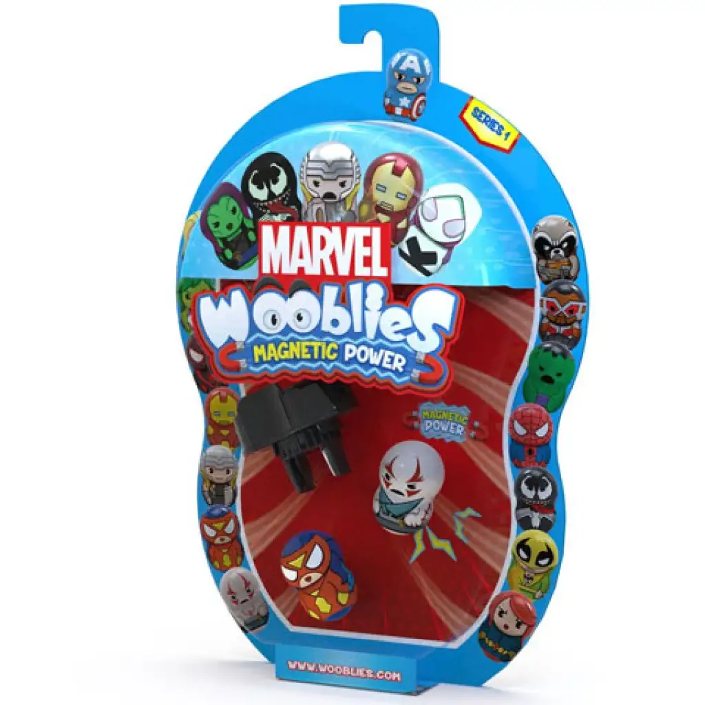 Wooblies Marvel комплект с изстрелвачка 2бр. изображение 3