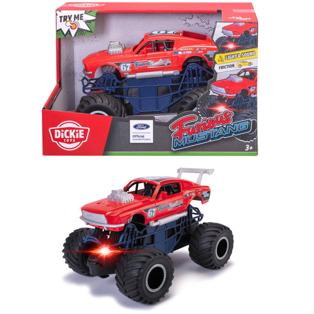 Яростен Мустанг количка с светлина и звук - Dickie Toys изображение 1