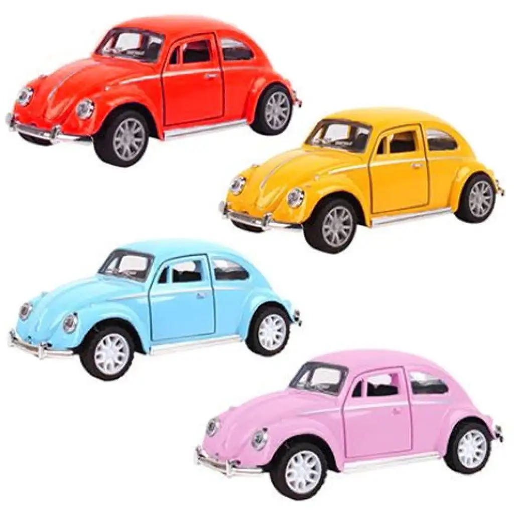 Задвижван Volkswagen Beetle малка кола със светлина и звук 1/32 в различни варианти изображение 1
