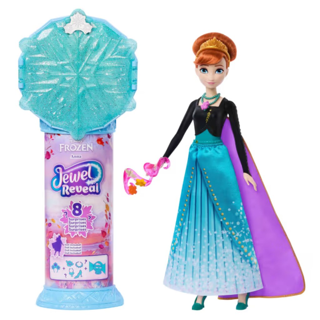 Замръзналото кралство: Изненада с ледени кристали - Анна кукла - Mattel изображение 1