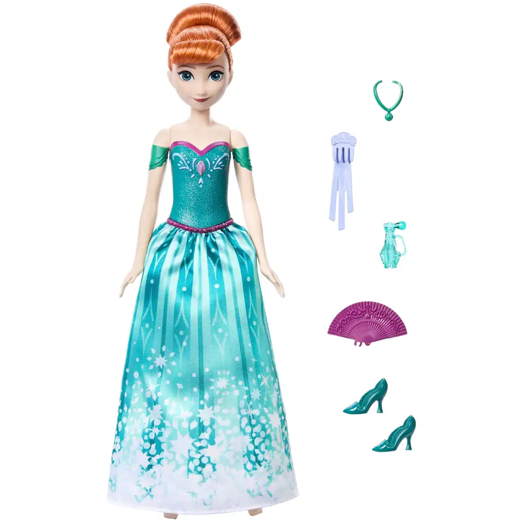 Замръзналото кралство: Магическа изненада с кукла Анна и вентилатор - Mattel изображение 2