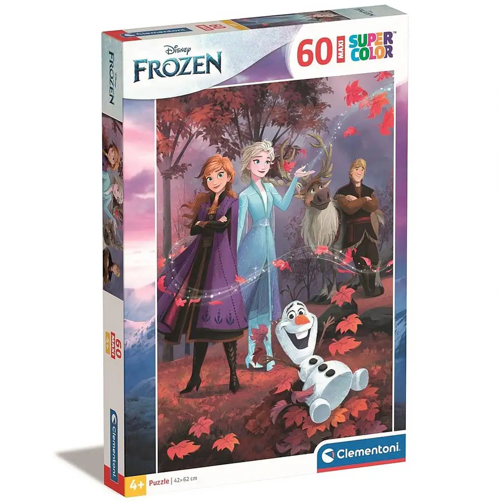 Замръзналото кралство: Maxi Super Color стоящ пъзел с 60 части - Clementoni изображение 1