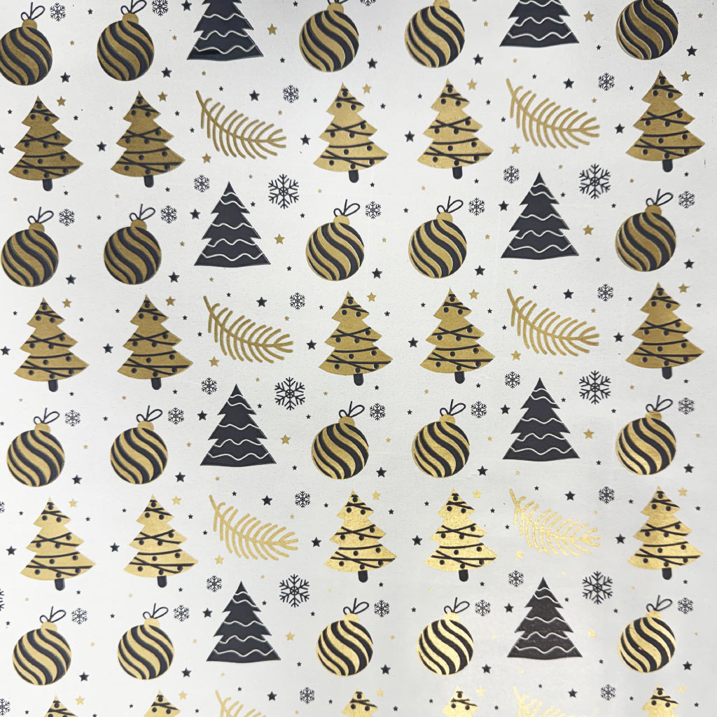 Златна опаковъчна хартия 200x70cm изображение 1