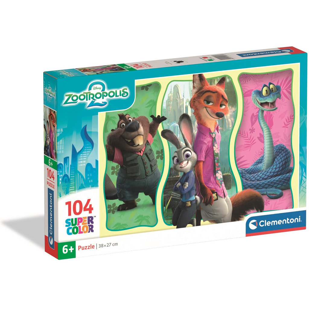 Zootropolis 2 104 части Super Color пъзел - Clementoni изображение 1