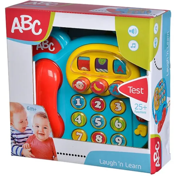 ABC цветен телефон със светлинни и звукови ефекти - Simba Toys изображение 3