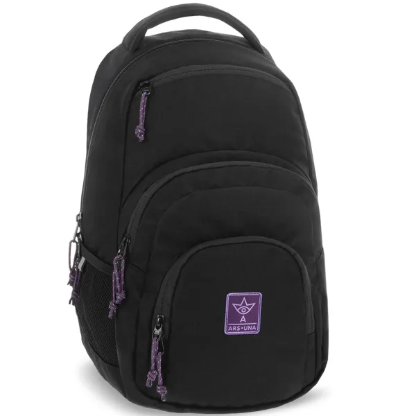 Ars Una: Черно-виолетова Cordura раница AU-2 32x46x22cm изображение 1