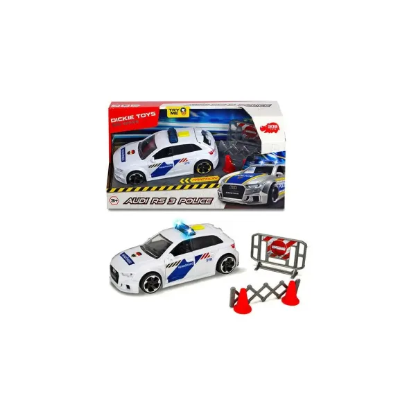 Audi RS3 полицейска кола - Dickie Toys изображение 2
