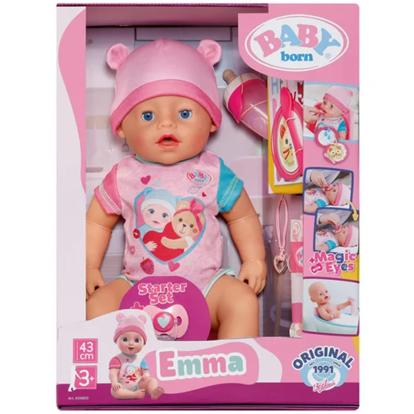 Baby Born: Ема интерактивна кукла комплект с аксесоари 43 см - Zapf Creation изображение 3