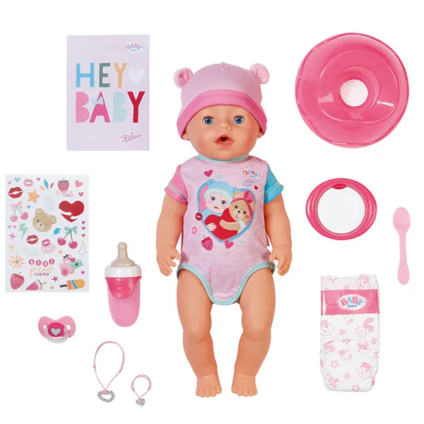Baby Born: Ема интерактивна кукла комплект с аксесоари 43 см - Zapf Creation изображение 4