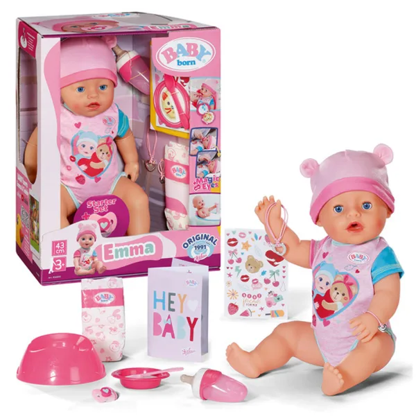 Baby Born: Ема интерактивна кукла комплект с аксесоари 43 см - Zapf Creation изображение 5