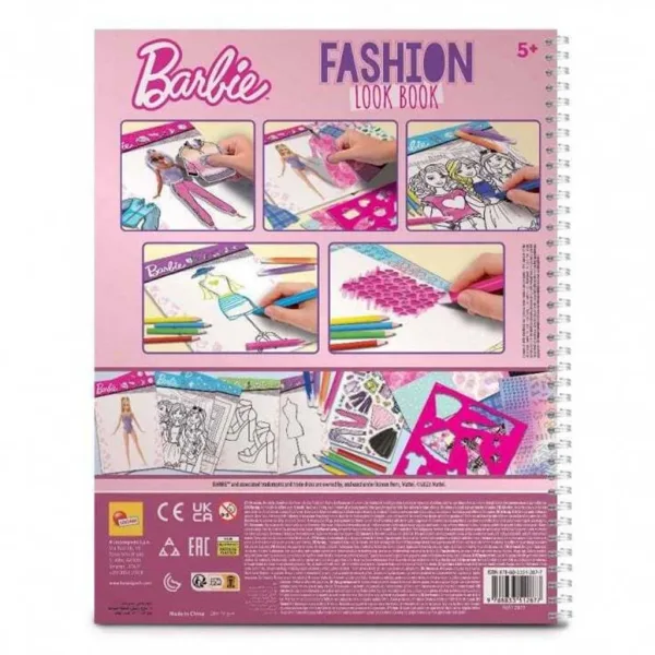 Скицник за моден дизайн Barbie - Lisciani изображение 2