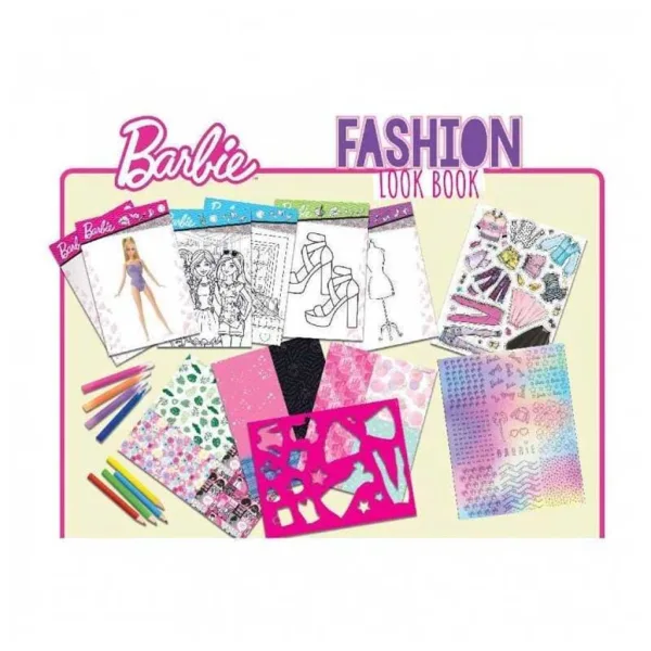 Скицник за моден дизайн Barbie - Lisciani изображение 3