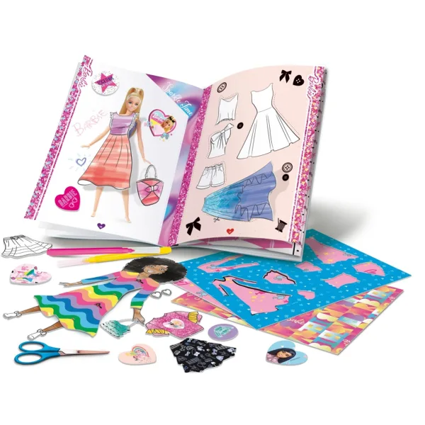 Barbie модна книжка за оцветяване в раница - Lisciani изображение 2