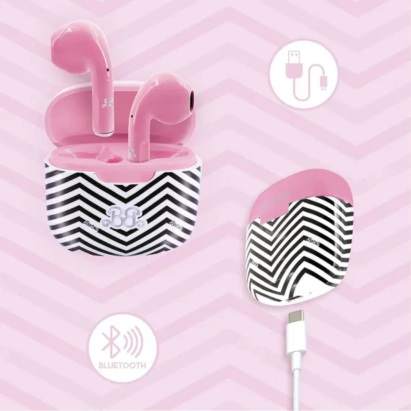 Безжични Bluetooth слушалки Barbie, розови - Lisciani изображение 3
