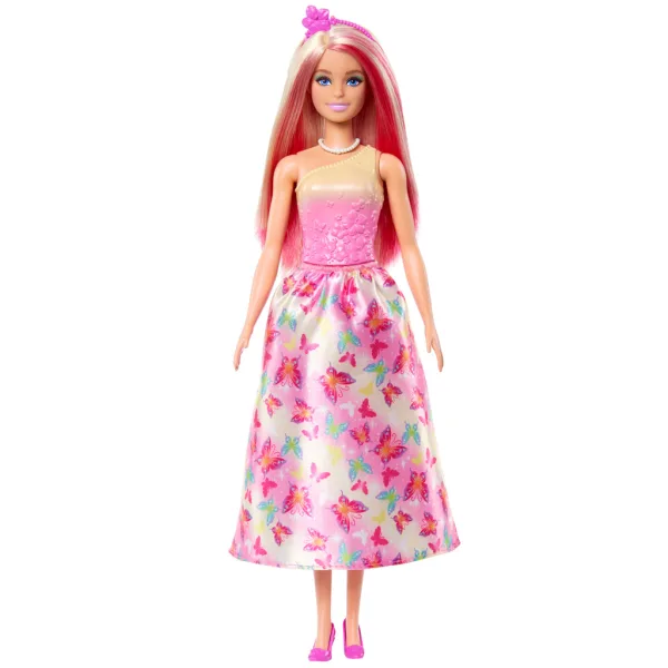 Barbie Dreamtopia: Принцеса кукла в розова рокля с пеперуди - Mattel изображение 2