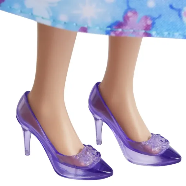 Barbie Dreamtopia: Принцеса кукла в синя рокля с пеперуди - Mattel изображение 4