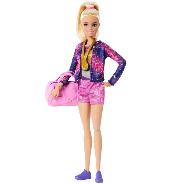 Barbie: Играчка комплект с гимнастичка кукла и аксесоари - Mattel изображение 7