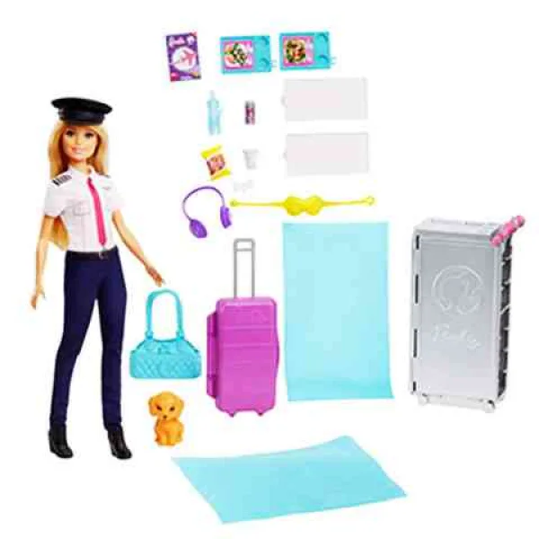 Barbie: Сънлив самолет с пилот Барби - Mattel изображение 4