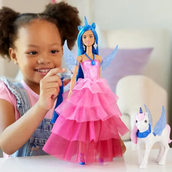 Barbie: Сапфирен пегас принцеса кукла с аксесоари - Mattel изображение 6