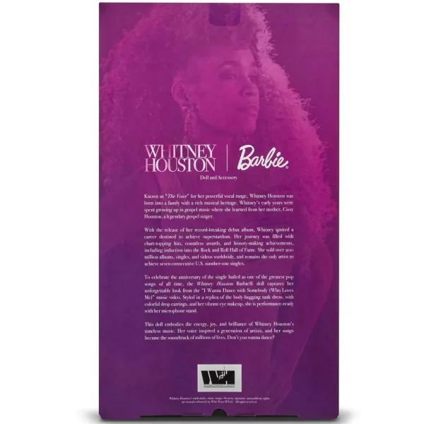 Barbie: Signature колекционерска кукла Уитни Хюстън 33 см - Mattel изображение 6