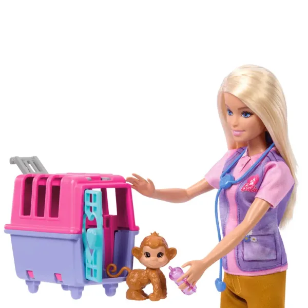 Barbie: Спасител на диви животни кариерна кукла с аксесоари - Mattel изображение 4