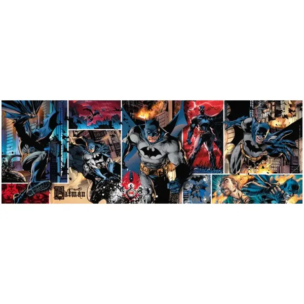 Batman 1000 части панорамна пъзел с постер - Clementoni изображение 2