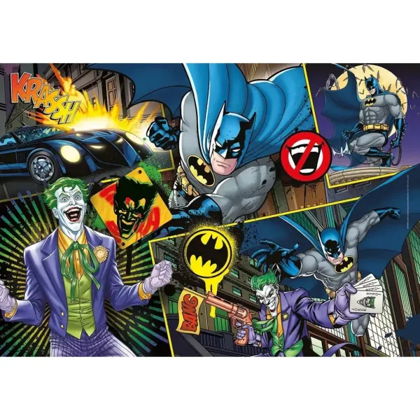 Batman срещу Joker 104 части суперцветен пъзел - Clementoni изображение 2