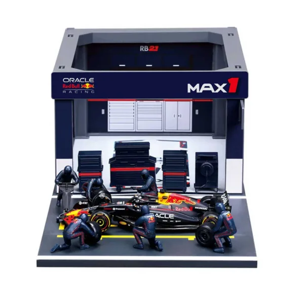 Bburago: F1 състезателен автомобил - Red Bull RB21 Pit / Max Verstappen 1/43 изображение 2