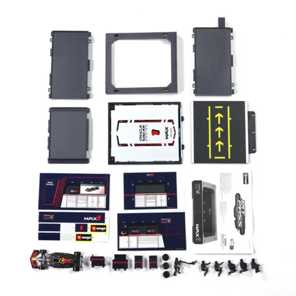 Bburago: F1 състезателен автомобил - Red Bull RB21 Pit / Max Verstappen 1/43 изображение 3