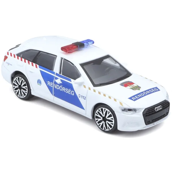 Bburago: Унгарска полицейска кола Audi A6 Avant 1:43 изображение 2