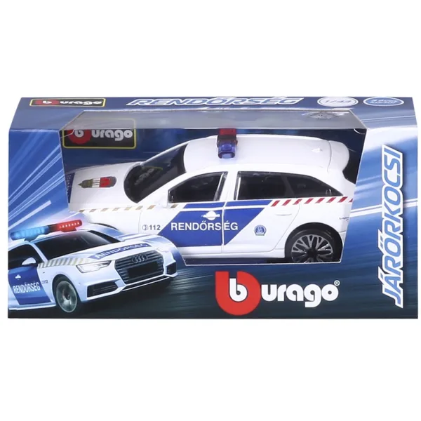 Bburago: Унгарска полицейска кола Audi A6 Avant 1:43 изображение 4
