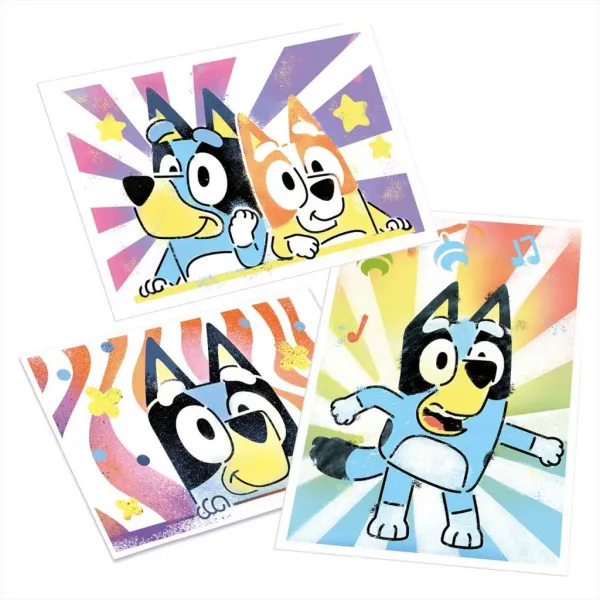 Bluey Airbrush Art постер комплект за създаване в куфар изображение 3