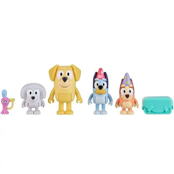 Bluey: Предай пакета, комплект от 4 фигурки изображение 2
