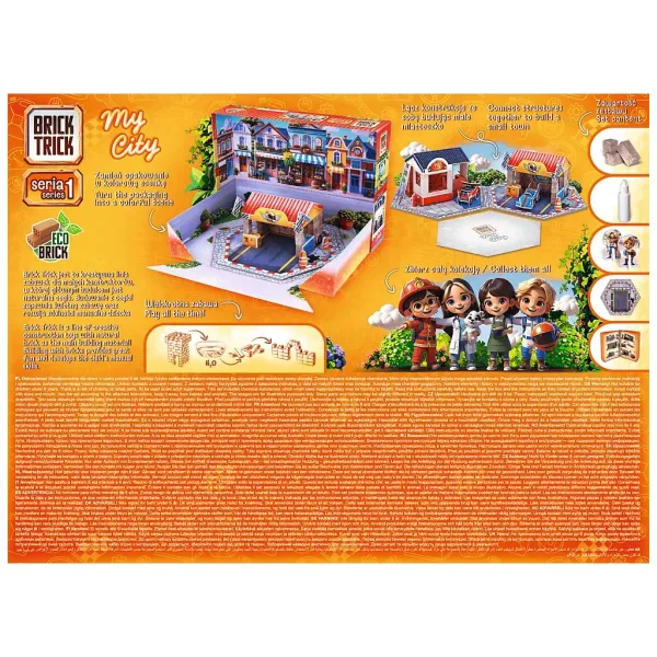 Brick Trick строим от тухли: My City Pit Stop 50 части строителна игра - Trefl изображение 3
